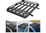 Cestello Da Tetto Per Auto - Portapacchi Universale - 127 X 97 Cm - Max. 68 Kg - Alluminio Leggero - Per Tutti I Modelli Suv - Nero