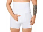 Intimo Modellante Da Uomo Shorty Intimo Compressivo Senza Cuciture Traspirante Bianco L-XL