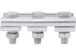 Morsetto A Scanalatura Parallela, 3 Bulloni, Lega Di Alluminio Estruso, Filo Appositamente Sagomato Per Cavi Da 70-95 Mm²
