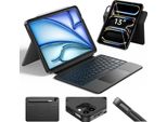 Case With Keyboard For Ipad Air 13 M3 M2 And Pro 13 12 9 Hou 360° Trackpad Qwertz