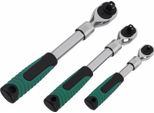 Chiave A Cricchetto A 3 Pezzi Con 72 Denti 1/4" 3/8"" 1/2"" Estensibile 40Cr"