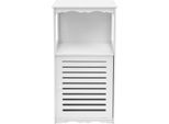 Armadio Da Bagno - Armadio Angolare - Pvc - Per Spazi Ridotti - Con Ante - Indipendente - Richiede Montaggio - Bianco