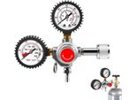 Riduttore Di Pressione Co₂ Per Birra - Regolatore Di Pressione Per Birra Artigianale - W21.8/CGA320 Filettatura Di Ingresso - Per Spillatore Di Birra/Kegerator - Argento