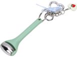 Mini Rullo Ghiaccio Per Viso E Occhi, Riduce Il Gonfiore, Strumento Per La Cura Del Viso Con Testina In Acciaio Inossidabile, Portachiavi, Verde