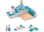 Costway 7 Pezzi. Blocchi Di Schiuma, Blocchi Morbidi, Blocchi Giganti, Blocchi Grandi Multicolori, Blocchi Da Costruzione Per Neonati E Bambini Piccoli