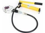 Pressa Idraulica Per Tubi Flessibili - Pinza Crimpatrice Per Tubi Flessibili Ac - Set Con 7 Matrici - Per La Riparazione Di Impianti Di Climatizzazione - Giallo
