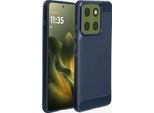 Custodia Motorola Edge 70 - Silicone - Imoshion Custodia Morbida/Cover Posteriore - Blu Scuro