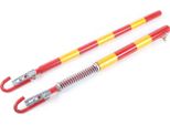 Barra Di Traino Per Auto - Barra Di Traino Con Testa Sferica - Carico Di Traino 5 T - Ammortizzatore A Molla Stabilizzatore - Cavo Di Traino Incluso - 2 Pezzi - Multicolore