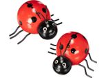 Coccinelle Portafortuna Decorazioni In Legno Per La Tavola E La Casa, 6 Pezzi