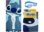 Telo Mare Stitch Blu