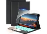 Case With Keyboard For Ipad 10 10.9" 2022 Cacoe Azerty With Touchpad"