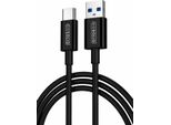 Go Solid! Cavo Di Ricarica Usb A USB-C Compatibile Con Samsung & Iphone 2 M - Nero