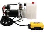 Gruppo Idraulico - Pompa Elettroidraulica - Dc 12 V - Potenza 800 W - Pressione 18 Mpa - Serbatoio 1,5 L - Silenzioso 50 Db - Cavo Telecomando 4,5 M - Nero/Argento