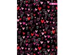 Cartella Elastica A4 My Love Nera Con Cuori Happy Color