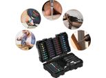 Set Di Punte Per Trapano E Avvitatore - 45 Pezzi - Resistente Agli Urti Per Avvitatori A Percussione - Per Legno, Metallo, Acciaio - Punte Di Sicurezza - Punte Di Centraggio - Nero