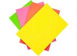 Carta Colorata A4 500 Fogli 4 Colori Mix Fluo Neon