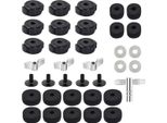 Inf Kit Accessori Batteria 36 Pezzi - Feltri Piatti, Alette, Rondelle E Chiave