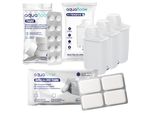 Aquafloow 3X Filtro Per L'acqua Per Macchine Da Caffè Saeco E Philips + Pastiglie Decalcificanti + Ricambio Per Brita Intenza+ CA6702/00