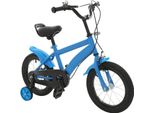 Bicicletta Per Bambini - Ruote Da 35 Cm - Con Rotelle - Telaio In Titanio - Forcella In Titanio - Freno V-Brake/A Disco - Sospensione Bidirezionale - Per Bambini Dai 3 Ai 6 Anni