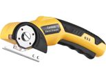 Forbici Elettriche - Taglierina Ricaricabile Per Cartone E Tessuto - Lama Da 40 Mm - Acciaio Inossidabile - Per Cartone, Tessuto, Pelle, Moquette, Plastica - Giallo