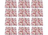 Pannello Da Parete Con Fiori Artificiali - Sfondo 3D Con Ortensie - 12 Pannelli - Seta Artificiale - Per Matrimoni E Feste - Interno/Esterno - Rosa