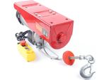 Argano Elettrico - Sollevatore - 1600 W - Capacità Di Carico 1000 Kg - Per Ponteggi, Gru A Portale, Officine, Garage - Rosso