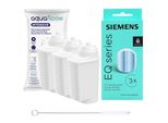 Pastiglie Anticalcare Siemens TZ80002 + 3× Filtri Per L'acqua Aquafloow – Set Di Manutenzione Per Macchine Da Caffè Automatiche