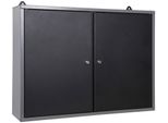 HäNgeschrank ONDIS24 "Ben", Grau (Anthrazit), B:80Cm H:60Cm T:20Cm, SchräNke, HäNgeschrank, 2-TüRig, AbschließBar