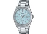 Quarzuhr, Silber (Silberfarben, Hellblau), Casio Timeless Collection, Armbanduhren, Damen, Quarzuhr, Armbanduhr, Damenuhr, Herrenuhr, Edelstahlarmband, Analog, Tag