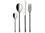Besteck-Set VILLEROY & BOCH Tafelbesteck Udine 24er Set silber, silber, Essbesteck-Sets