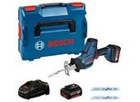 Akku-SäBelsäGe Gsa 18V-LI C Professional, 18Volt Blau/Schwarz, 2X Li-Ionen Akku 5,0Ah, In L-BOXX