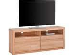 Lowboard Otto Home "Silkeborg", Beige (Kernbuche Teilmassiv), B:140Cm H:55Cm T:35Cm, Holz Teilmassiv, Sideboards, Lowboard, Breite 140 Cm