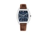 Multifunktionsuhr Tommy Hilfiger "TH-OXFORD", Braun, Silberfarben, Armbanduhren, Herren, Quarzuhr, Armbanduhr, Herrenuhr, Lederarmband, Analog