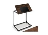 Tectake® Beistelltisch, Industrial Style, In Praktischer C-Form Mit Neigbarer Platte, 55 X 35 X 66,5 Cm