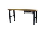 Stier HöHenverstellbare Werkbank Mit 1X50, 1X100 Mm Schubladen Bxtxh 2000X600X760-1060 Mm Ral 7016 / Ral 7035 (906305)