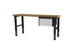 Stier HöHenverstellbare Werkbank Mit 3X100 Mm Schubladen Bxtxh 2000X600X760-1060 Mm Ral 7016 / Ral 7035 (906309)