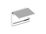 Keuco Toilettenpapierhalter Plan Offen, Mit Ablage, Verchromt / Schwarz (14973010000)