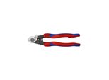 Knipex 95 62 190 T Drahtseilschere Geschmiedet Mit Mehrkomponenten-HüLlen, Mit Integrierter BefestigungsöSe Zum Anbringen Einer Absturzsicherung 190 M)