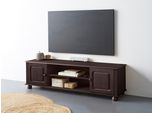Lowboard Otto Home "Mette", Braun (Dunkelbraun), B:160Cm H:46Cm T:40Cm, Fsc-Zertifiziertes Massivholz, Sideboards, Lowboard, Kommode Mit KabeldurchfüHrung Und Einem Einlegeboden