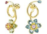 Paar Ohrstecker Swarovski "Schmuck Geschenk Idyllia Drop-OhrhäNger Blume", Gold (Gelbgoldfarben, Metallfarben, Blau, GrüN, Gelb, Lila, Rosa,, Blau, GrüN, Gelb, Lila, Rosa,), Ohrringe, Damen, Metall, Mit Swarovski Kristall