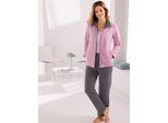 Hausanzug FEEL GOOD, Damen, Gr. 20/21, rosa (rosé, anthrazit), 100% Polyester, Homewear-Sets Hausanzug