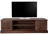 Lowboard Otto Home "Liotta", Braun, B:160Cm H:45Cm T:40Cm, Fsc-Zertifiziertes Massivholz, Sideboards, Lowboard, Kommode Mit Kabeldurchgang + 1 Lose Einlegeboden, Massives Kiefernholz