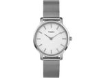 Quarzuhr Timex "Transcend", Silber (Silberfarben, Silberfarben), Armbanduhren, Damen, Quarzuhr, Armbanduhr, Damenuhr,Edelstahlarmband,Analog