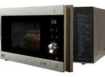 LG Mikrowelle MH 6565 CPS, silber (edelstahlfarben), B:47,6cm H:27,2cm T:38,9cm, Mikrowellen, Smart Inverter Technologie, echte Glasfront, Mikrowelle