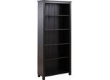 Regal Otto Home "Pivo", Braun (Dunkelbraun), B:77Cm H:171Cm T:31Cm, Massivholz, Regale, Regal, Aus Massivem SchöNen Kiefernholz, HöHe 171 Cm