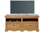 Lowboard Otto Home "Melissa", Beige (Natur Gebeizt, Gewachst), B:120Cm H:55Cm T:50Cm, Sideboards, Lowboard, Kommode, Breite 120 Cm