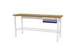 Stier Werkbank Mit 1X50, 1X100 Mm Schubladen Bxtxh 2000X600X960 Mm Ral 3020 / Ral 7016 (906359)