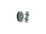 Lessmann Draht-RundbüRste (GrüN) Inox-Draht 0,30 Mm, BüRsten-⌀Xbesatzbreite: 100X20 Mm (323362)