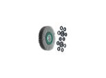 Lessmann Draht-RundbüRste (GrüN) Inox-Draht 0,30 Mm, BüRsten-⌀Xbesatzbreite: 200X38 Mm (365363)