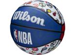 Basketball WILSON NBA ALL TEAM BSKT RWB SZ7 Gr. 7, bunt, Bälle, Kinder, 7, Synthetik, bedruckt, Basketball